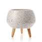 Speckled White Ceramic Planter 23cm