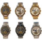Christyan Arden Mens Dated Dial Analogue Metal Bracelet Strap Watch Multiple colours available
