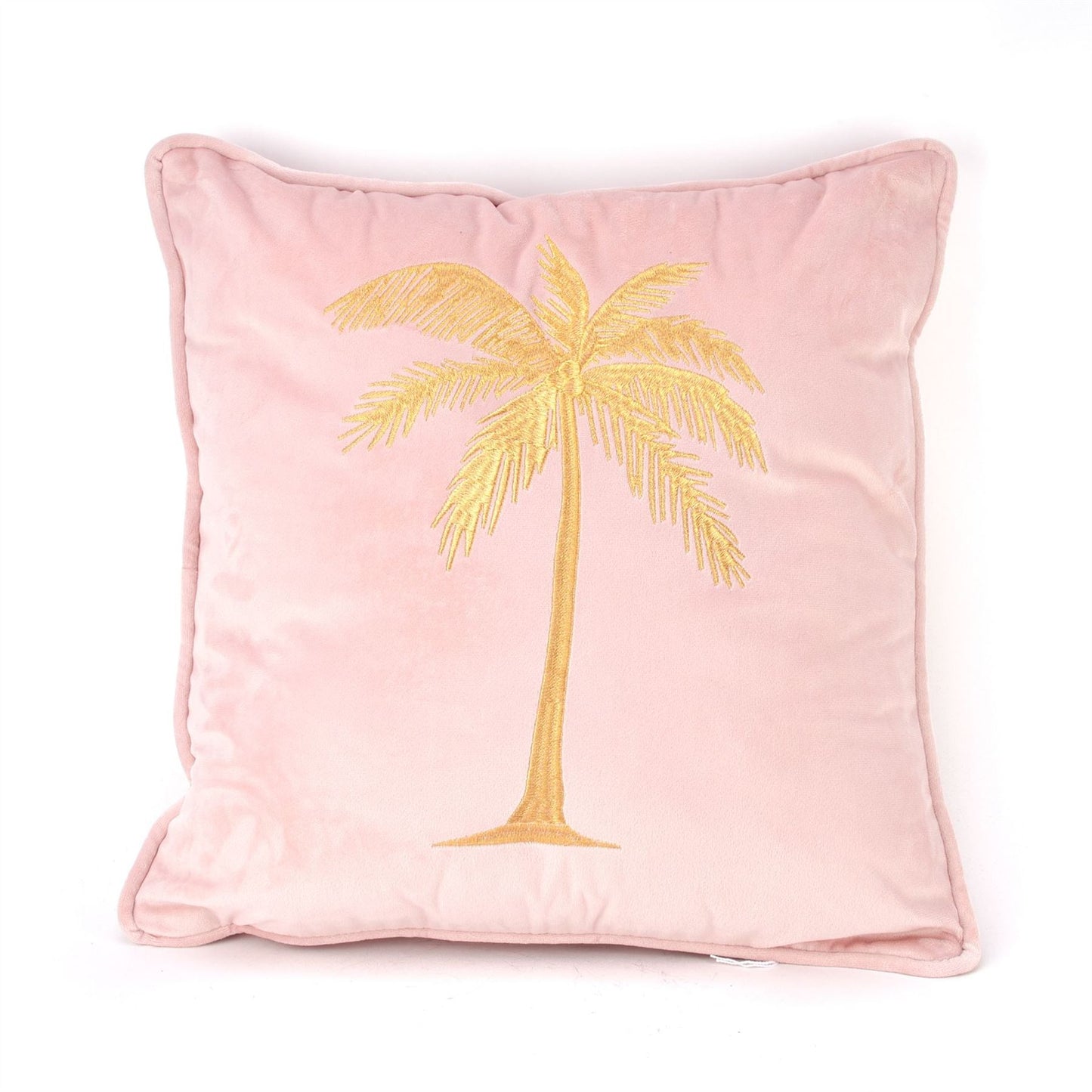 Hestia Gold Embroidered Palm Tree Cushion