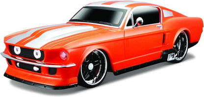 Maisto Tech R/C 1:24 Scale 2.4 GHz 1967 Ford Mustang GT, Metallic Orange Car
