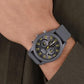 Lorus Mens Sports Chronograph Dated Grey/Yellow Dial Grey Rubber Strap Watch RT377JX9 BRAND NEW NEEDS BATTERY