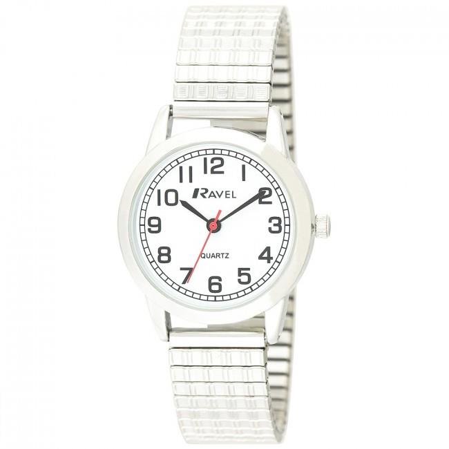 Ravel Ladies Bold Number Dial Expander Bracelet Watch R0232L