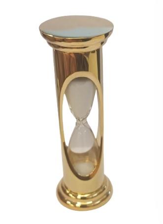 Miniature Clock Gold Plated Mini Sand Timer Solid Brass IMP802G