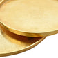 Hestia Gold Metal Set of 2 Round Display Trays 26 & 30cm