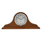 Napoleon Oak Finish Wooden Mantel Clock with Arabic Dial