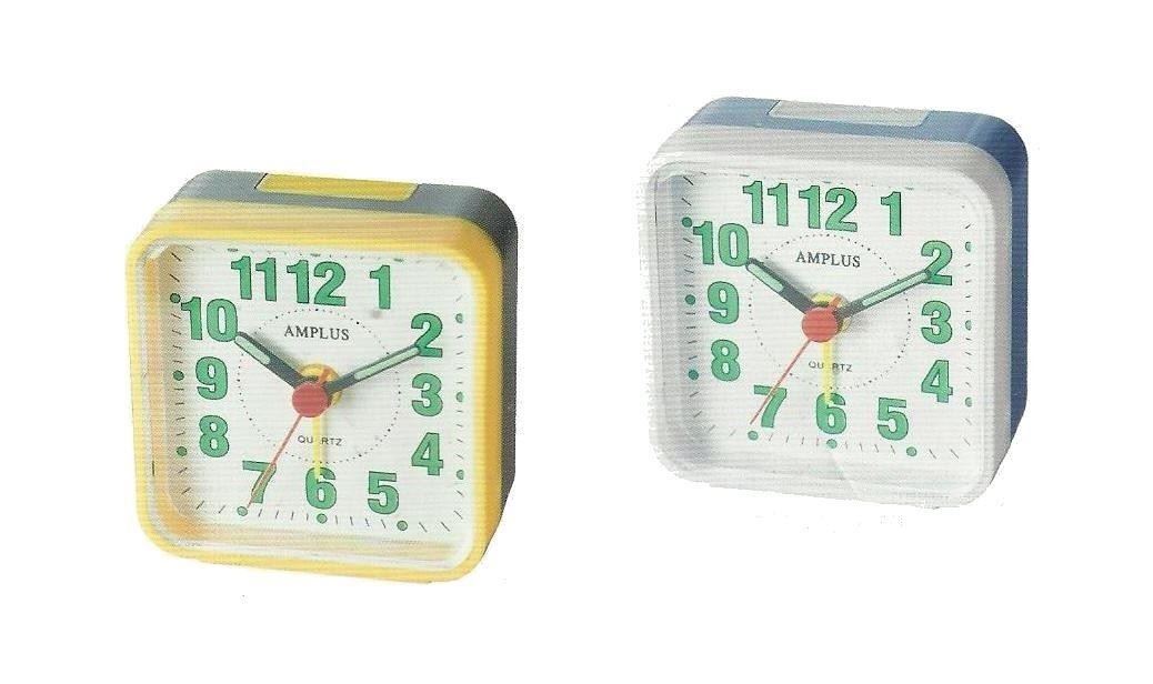 Amplus Bedside Travel Analogue Alarm Clock PD818 Available Multiple Colour