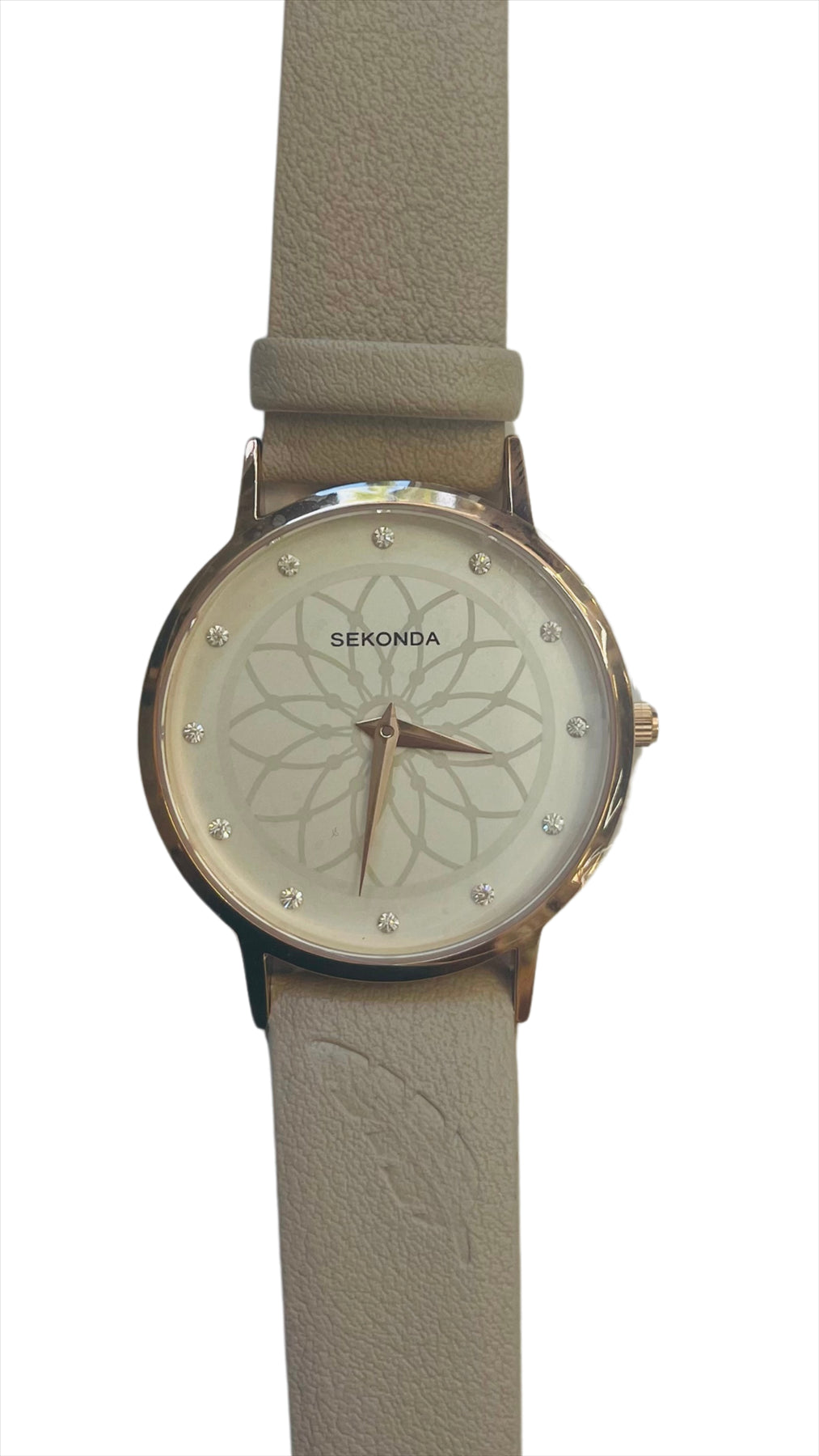 Sekonda Ladies Bling leather Strap Watch 2932