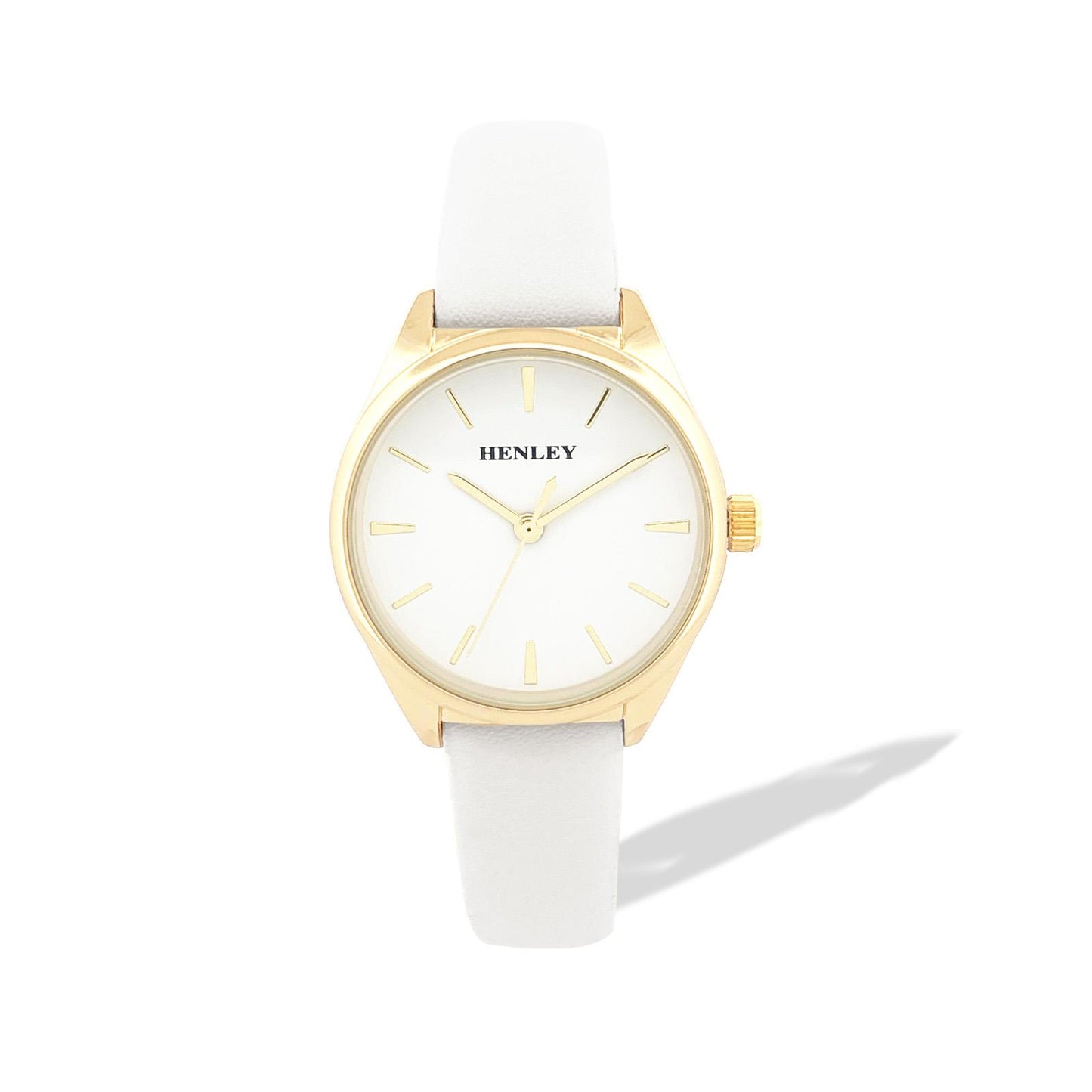 Henley Womens Golden Pastille Faux Leather Summer Watch - Green/Pink/Purple/White/Blue