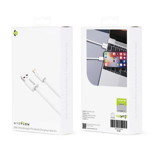 WYEFLOW 25W Ultra Strong 8-Pin Data &Charging Cable 2m