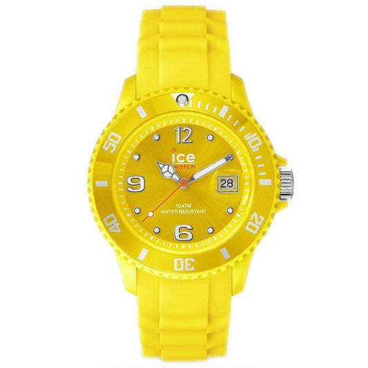 Ice-Watch Unisex Ladies Dated Ice-Forever Trendy Neon Yellow Small Watch SI.NYW.S.S.14  - CLEARANCE NEEDS RE-BATTERY