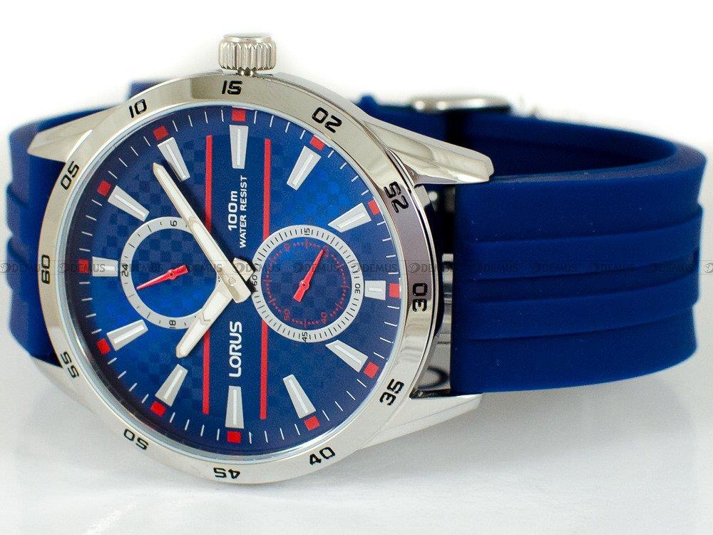 Lorus Mens Sports Chronograph Blue Dial Blue Rubber Strap Watch R3A47AX9 BRAND NEW BUT NEEDS BATTERY