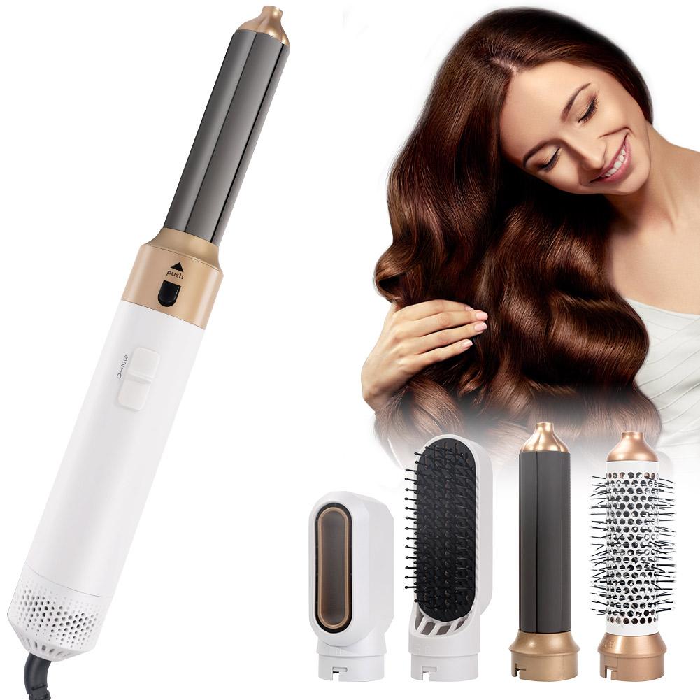All In One Curling Iron Professional Curling Wand Set Instant Heat Up Hair Curler with 2 Interchangeable Ceramic Barrels