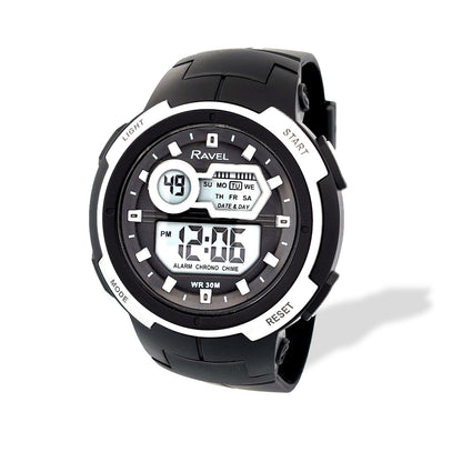 Ravel Mens Boys 3ATM Digital Sports Dial Rubber strap Watch RDG.14.25-41