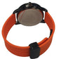 Heryi Rubber Gents Fashion Quartz Date Orange Round Multi Dial Orange Rubber Magnetic Strap Watch