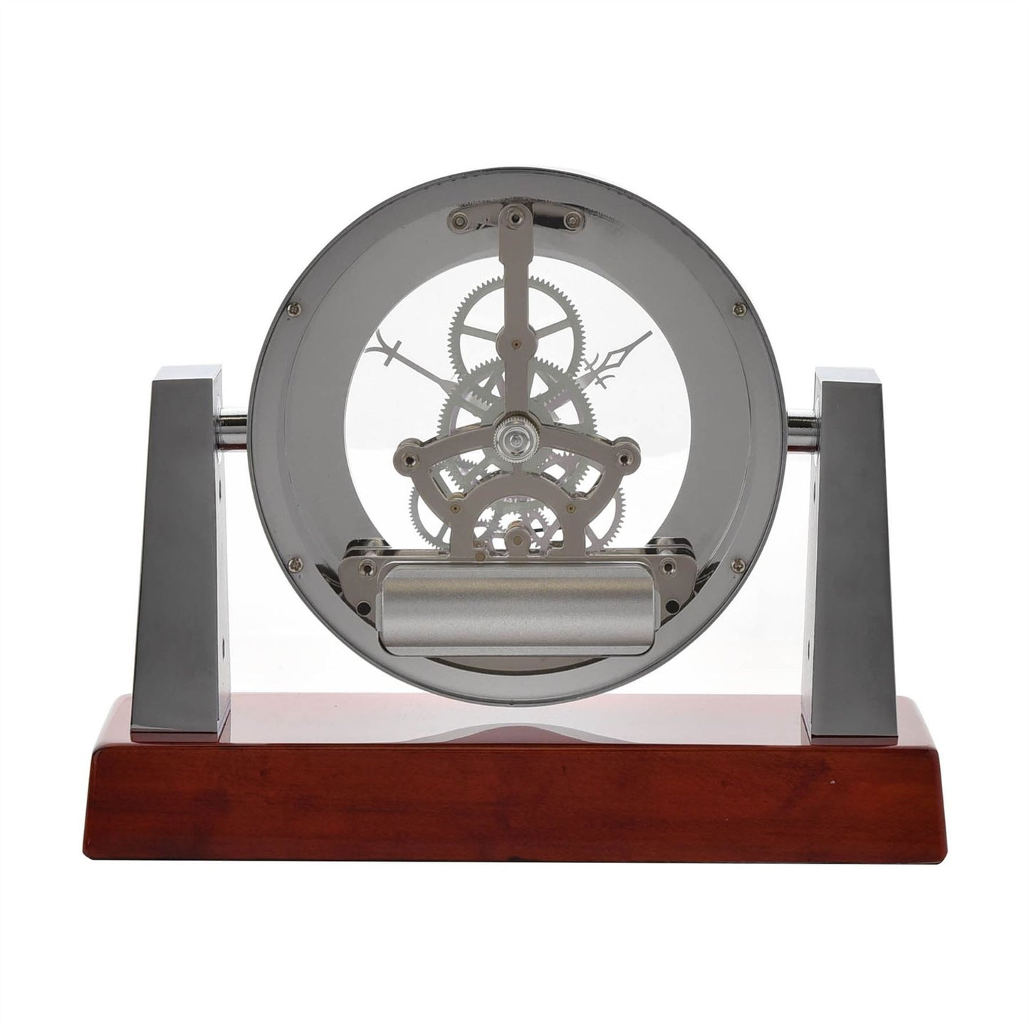 Wm.Widdop Mantel Clock Skeleton Movement Searchlight Style