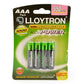 Lloytron 4pk NIMH AccuReady Battery - AAA 800mAh Ready To Use