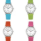 Ravel Ladies Classic Big White Dial Leather Strap Watch R0140 Available Multiple Colour