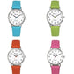 Ravel Ladies Classic White Dial Leather Strap Watch R0140 Available Multiple Colour