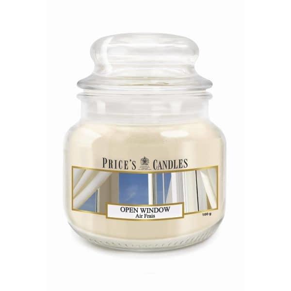 Price's Small Jar Candle – Open window