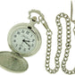 Jakob Strauss DAD Classic Silver Tone & 12 Inch Brass Chain Pocket Watch - CLEARANCE NEEDS RE-BATTERY