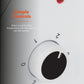 Daewoo 2 Bar Ceramic Heater 1200W 2 Heat Setting