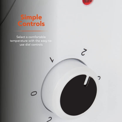 Daewoo 2 Bar Ceramic Heater 1200W 2 Heat Setting