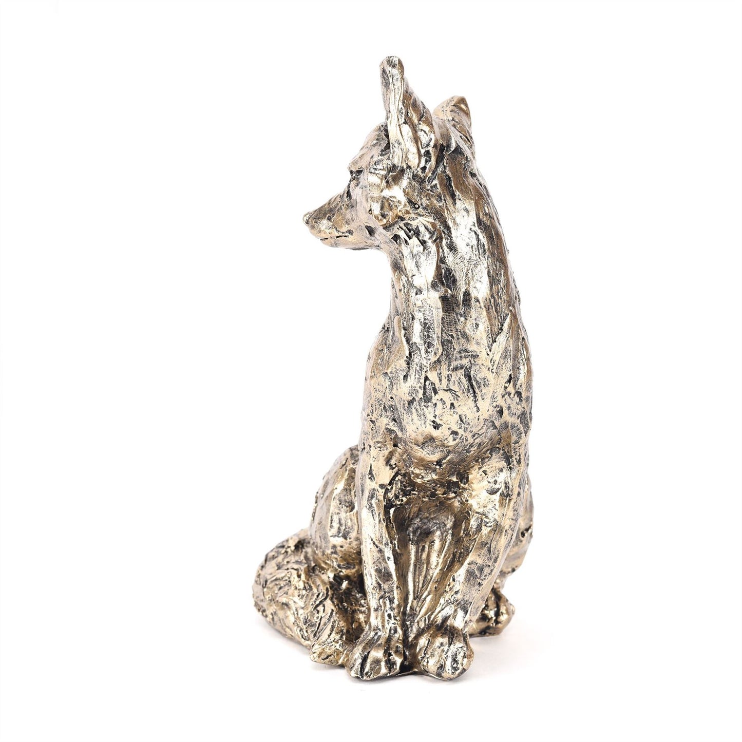 Meg Hawkins Bronze Finish Resin Fox Figurine