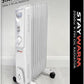 StayWarm 2000w 9 Fin Oil Radiator - Grey