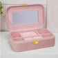 Amore Pink Velvet Jewellery Box "Beautiful Bride"