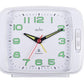 Acctim Ada Luminous tipped hands and numbers with Snooze White Alarm Clock 15702