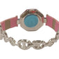 Zaza London Ladies Fashion Octagonal Pink Dial & Pink & Silver Bracelet Strap Watch - CLEARANCE NEEDS RE-BATTERY