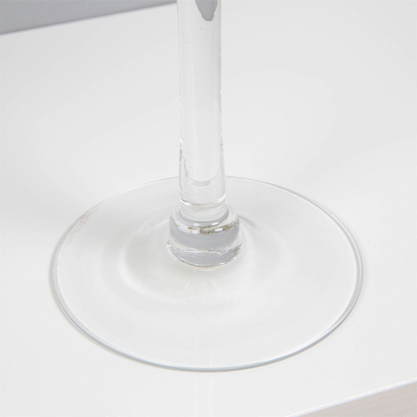 Set of 3 Clear Glass Goblet Style Candle Holders