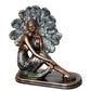 Silhouette Collection Lady Figurine Bronze & Teal 21cm *(8/6)*