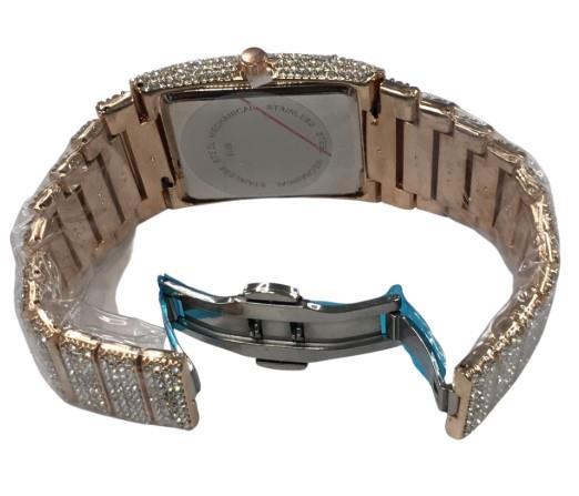NY London Mens Bling Fashion Dated Rectangle Gold Dial Gold Bracelet Watch Available Multi Color