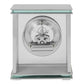 Wm.Widdop Silver Mantel Clock Skeleton Dial