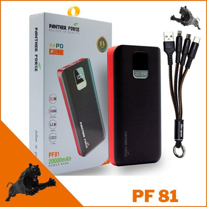 Panther Force PD3.0 20000mah Power Bank - PF81