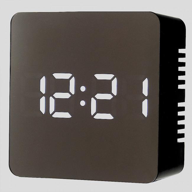Ravel Mirror Finish Digital Dimmable Led USB Charger Battery Alarm Clock RCLED001