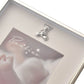 Bambino Thin Silver Plated Border Frame Teddy Icon 4" x 6"