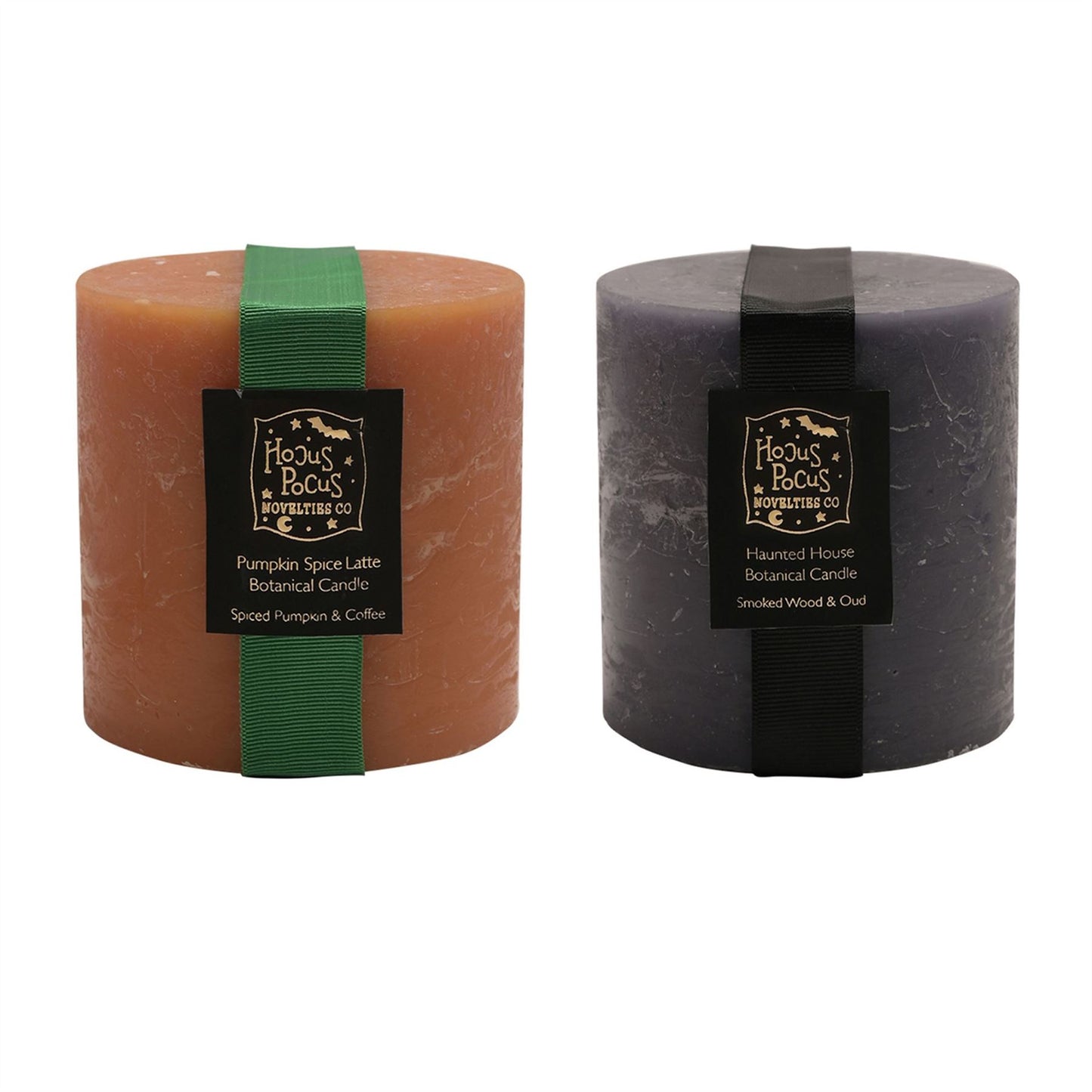 Grey Haunted House Fragranced Pillar Candle 690g