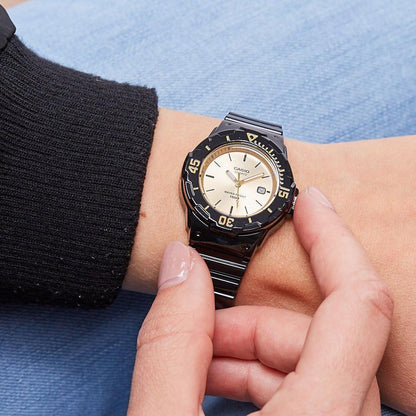 Casio Ladies Sports Dated Quartz Analogue Resin Rubber Strap Watch - LRW-200H Available Multiple Colour