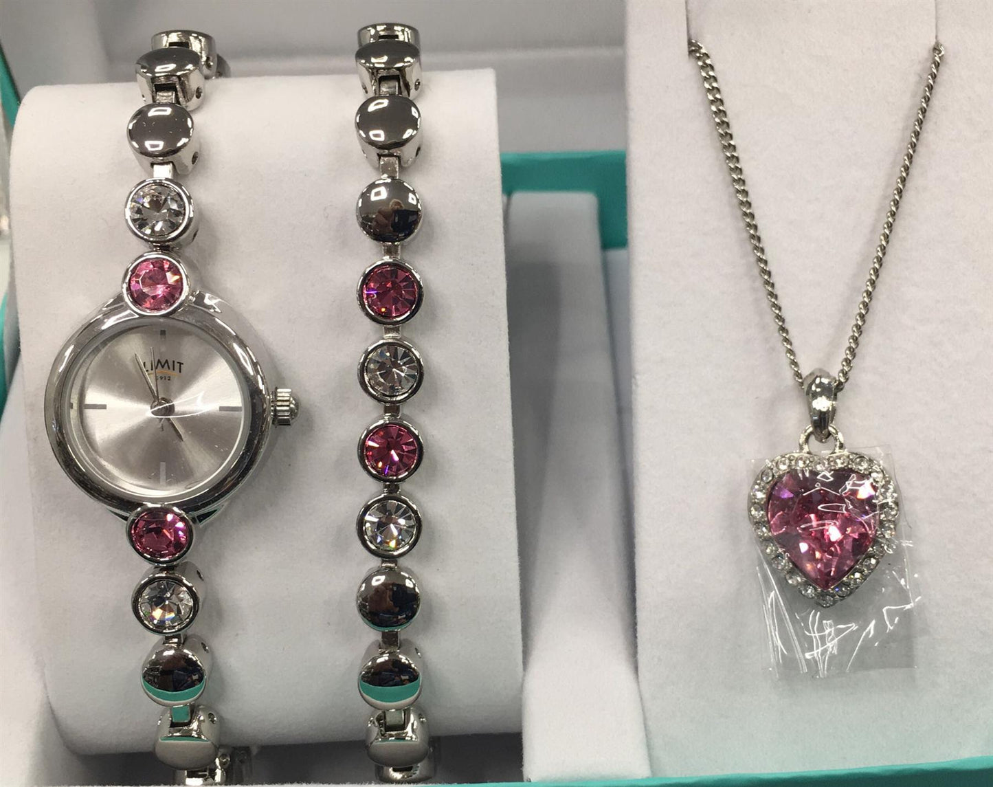 Limit Ladies Bling Fashion Bracelet Necklace and Watch Gift Set 6062G