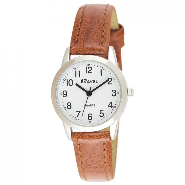 Ravel Ladies Classic Leather Strap Watch R0132LC