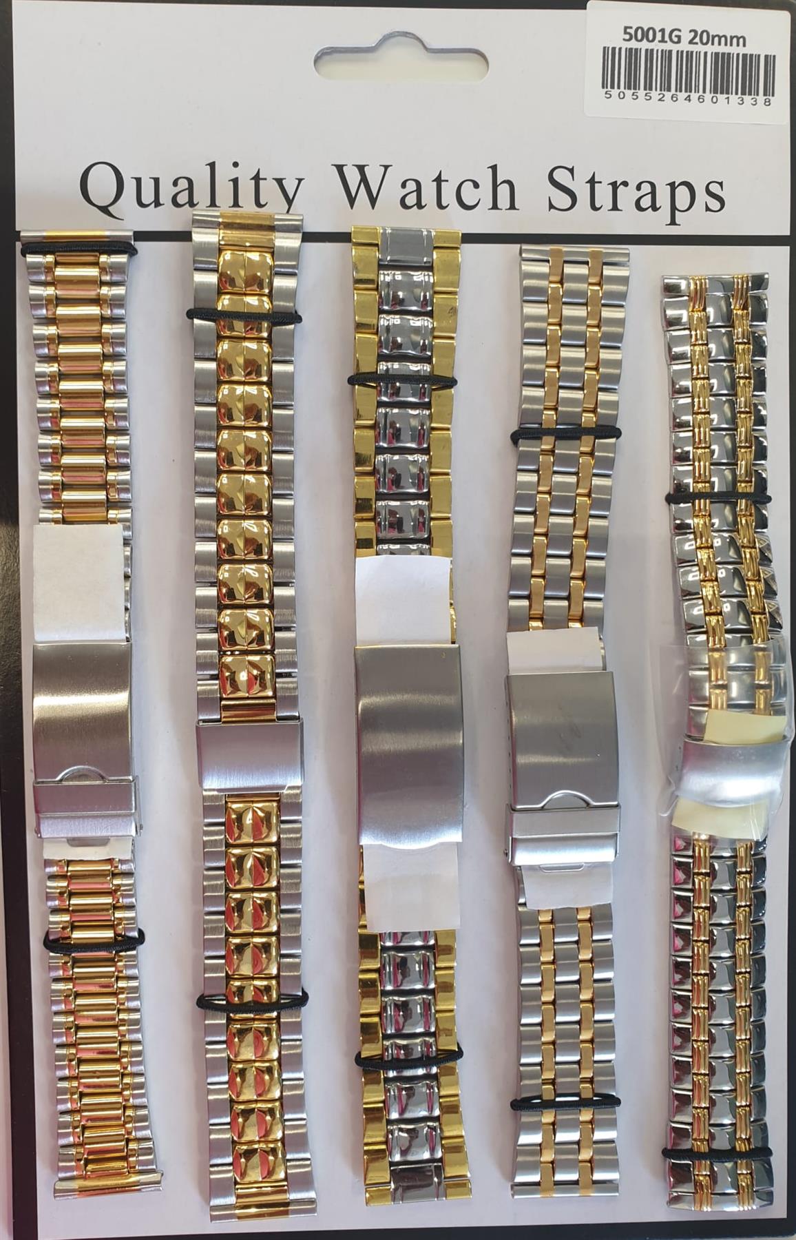 Watch Straps Metal Bracelet 2 Tone 14mm - 20mm Available Multiple Size