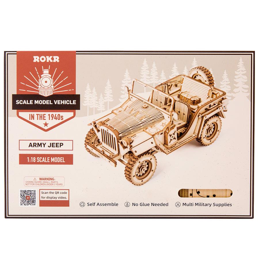 ROBOTIME ROKR Army Field Car Puzzle Building Toy