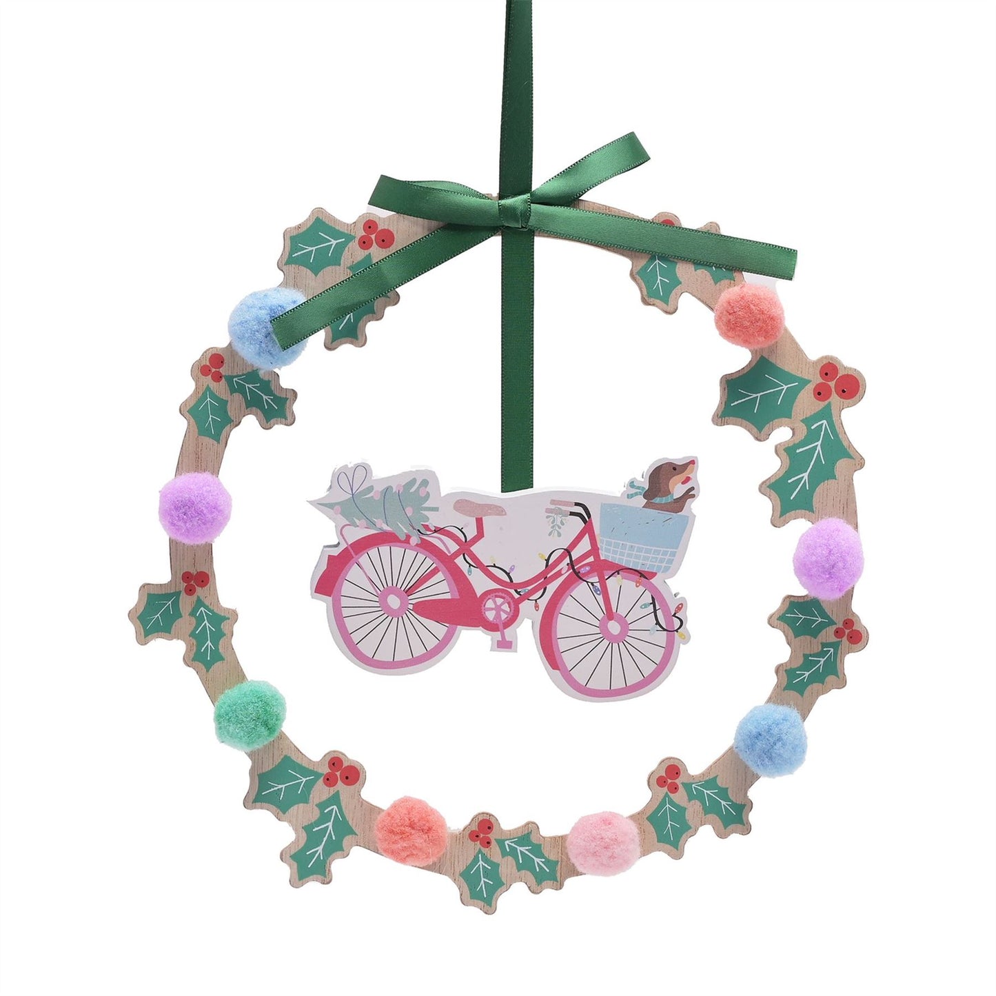 Hanging Wreath Plaque - Bike