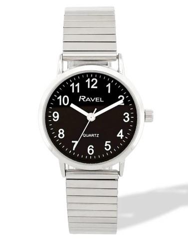 Ravel Ladies Basic Everyday Dial Stainless Steel Expander Bracelet Watch Available Multi Colour