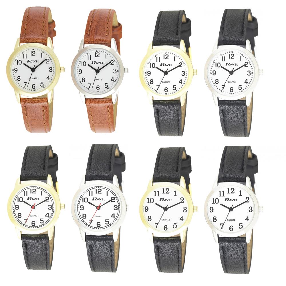 Ravel Ladies Classic Leather Strap Watch R0132LC