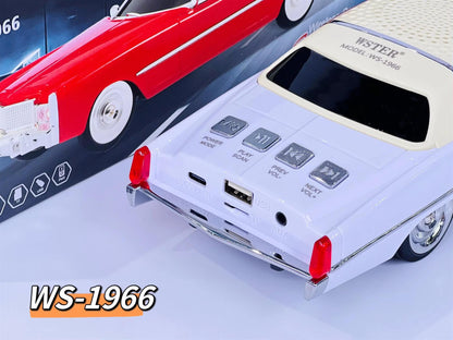 WSTER Wireless Bluetooth Car Speaker with TF/USF/FM WS-1996