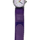 Olivia Children's Girls Analogue Quartz Time Teacher Watch with Purple Velcro Strap TOC155  - CLEARANCE NEEDS RE-BATTERY