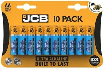 JCB AA Ultra Alkaline Batteries - Pack of 10
